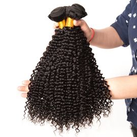 中国 酸のアフリカのブラジルのねじれたカーリー ヘアー100%の加工されていないバージンの人間の毛髪の織り方無し サプライヤー
