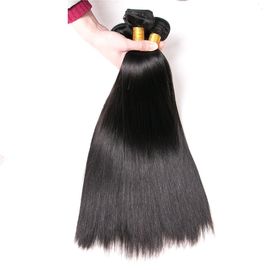 中国 短い髪のための女性のDyeableの毛延長、二重層の長い黒髪延長 サプライヤー