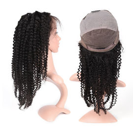 中国 黒人女性のための完全なレースの巻き毛の人間の毛髪のかつらの普通サイズ、130%密度 サプライヤー