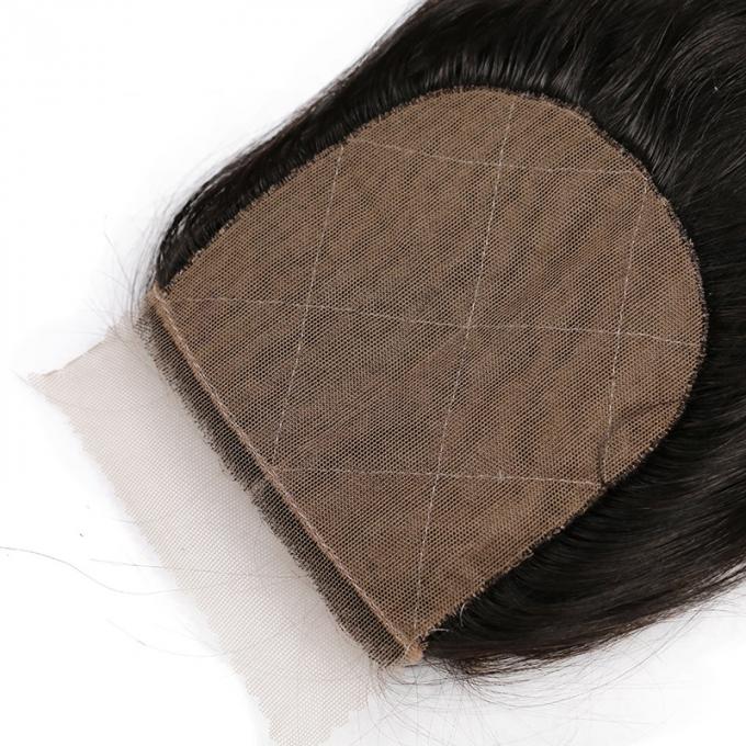 自由な分割4x4の絹の基礎閉鎖の赤ん坊の毛を搭載する自然な毛ライン