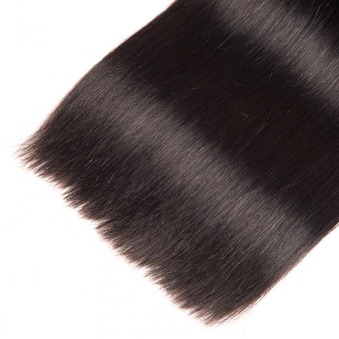 自然で黒いマレーシアの毛延長10-30インチのマレーシアの自然な直毛