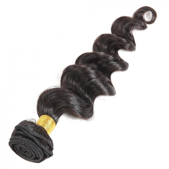 閉鎖の毛の束が付いている優れた質のブラジルのバージンの毛の緩い波