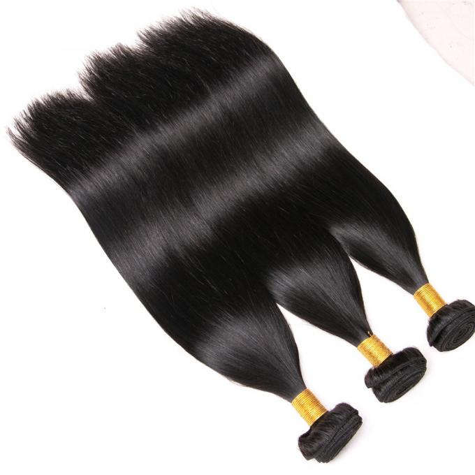 短い髪のための女性のDyeableの毛延長、二重層の長い黒髪延長