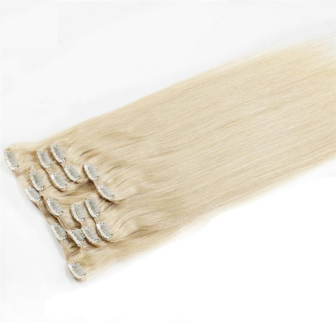 #613ブロンドの女性100の波状の人間の毛髪延長100実質の人間の毛髪