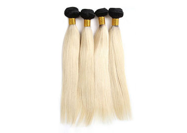 中国 1Bブロンドの女性613色のブラジルの毛のよこ糸のオンブル色の26&quot;への人間のバージンの毛の織り方12&quot; サプライヤー