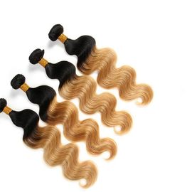 中国 バージンのオンブルの毛の織り方の束、ボディ波3の調子のオンブルのブラジル人の毛 サプライヤー