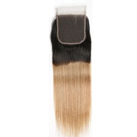 中国 1b 27女性の薄くなる毛のためのまっすぐなバージン4x4のレースの閉鎖の毛の部分 サプライヤー