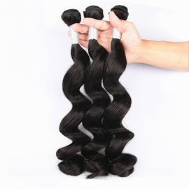 中国 加工されていないバージンの人間の毛髪の束は黒人女性のための深い波の人間の毛髪の織り方を緩めます サプライヤー