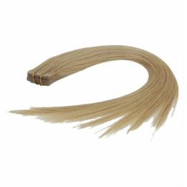中国 手によって結ばれるPUテープ毛延長皮のよこ糸のブラジルのバージンの毛の試供品 サプライヤー