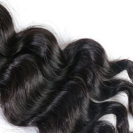 完全な端の人間の毛髪の大きい巻き毛、100%のバージン9Aの等級のブラジルの毛の織り方の束 サプライヤー