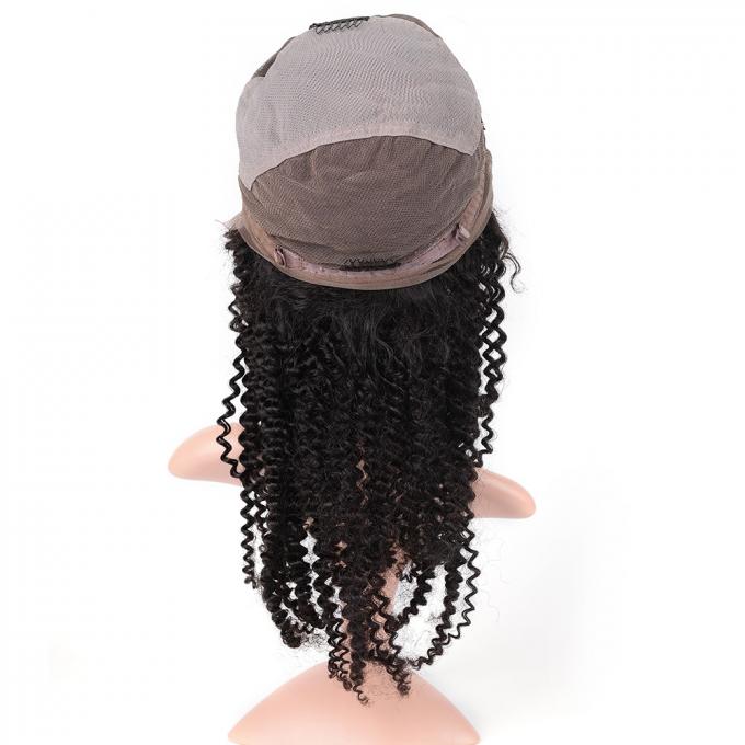 黒人女性のための完全なレースの巻き毛の人間の毛髪のかつらの普通サイズ、130%密度